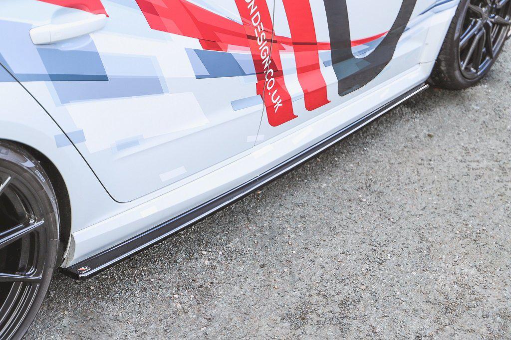 Maxton Side Skirts Diffusers Audi RS3 8V Facelift Sportback (2017-2020)-R44 Performance
