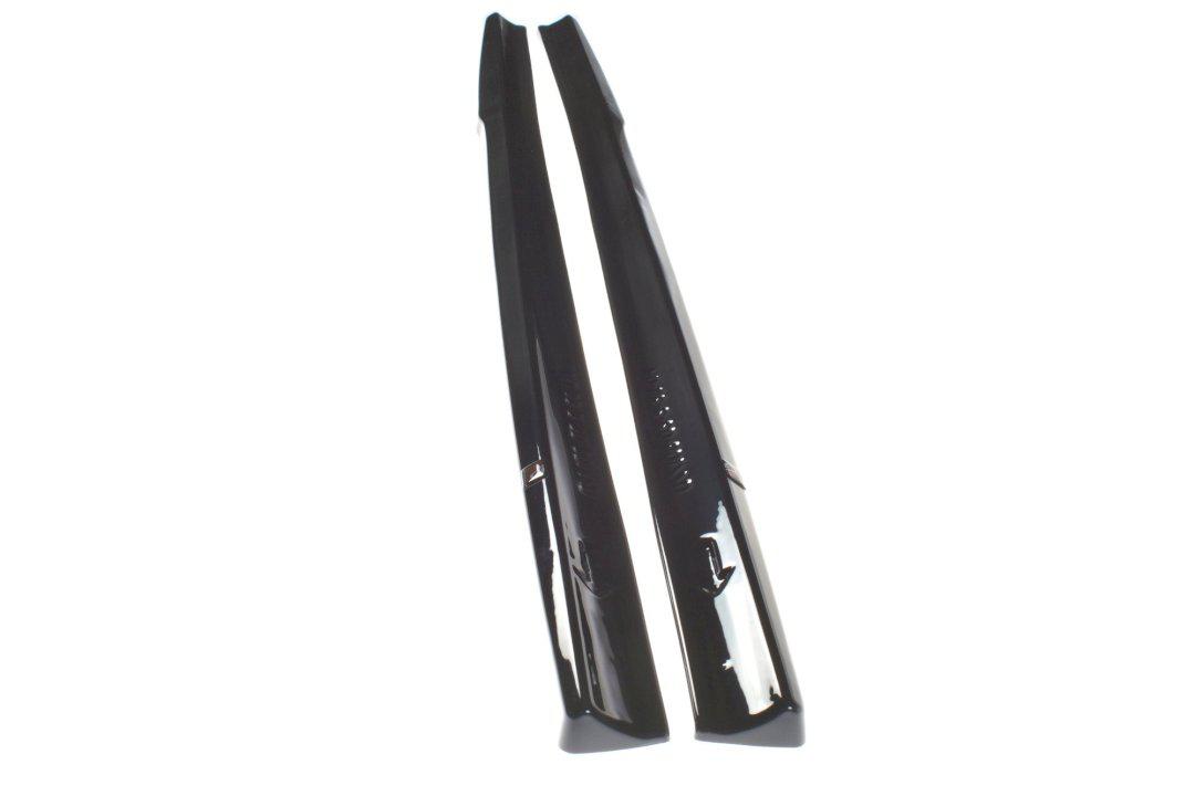 Maxton Side Skirts Diffusers Audi S3 / A3 S-Line 8V / 8V Fl Hatchback in Gloss Black-R44 Performance