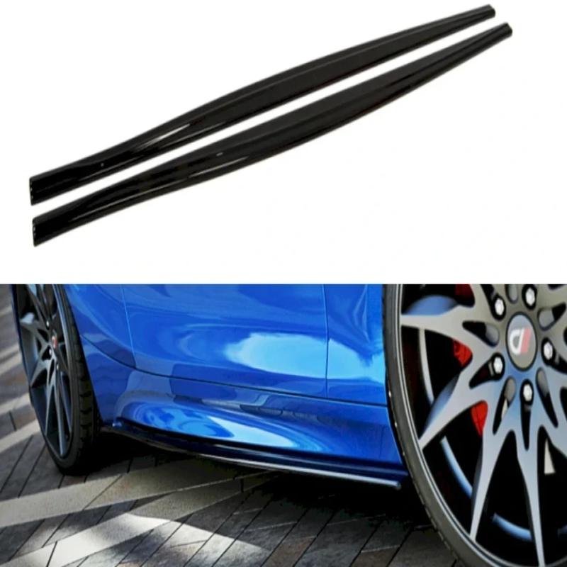 Maxton Side Skirts Diffusers BMW 1 F20/F21 M-Power (Facelift) Gloss Black-R44 Performance