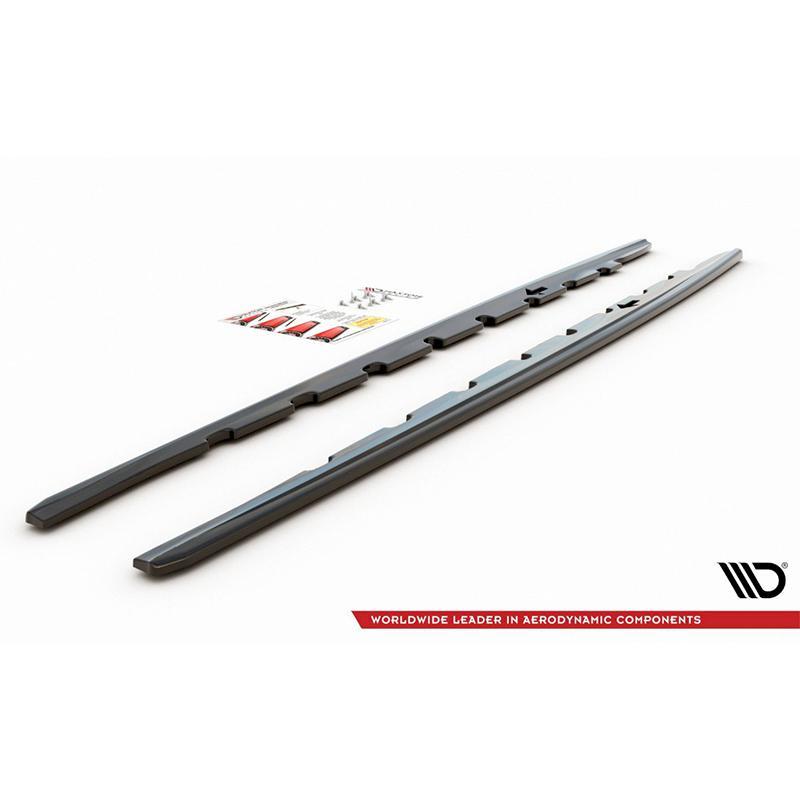 Maxton Side Skirts Diffusers BMW 1 Series F40 M135I /M-Sport In Gloss Black-R44 Performance
