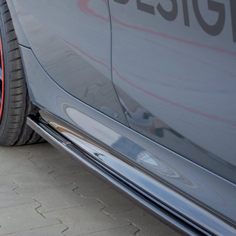 Maxton Side Skirts Diffusers BMW 1 Series F40 M135I /M-Sport In Gloss Black-R44 Performance