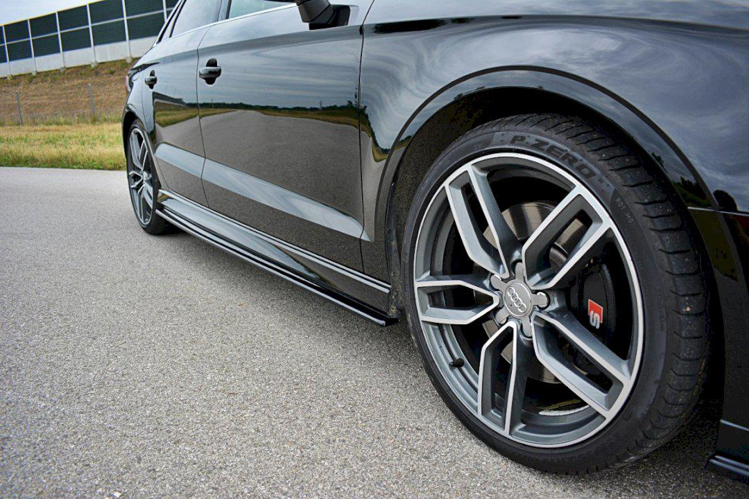 Maxton Side Skirts Splitters Audi S3 / A3 S-Line 8V / 8V Fl Sedan-R44 Performance