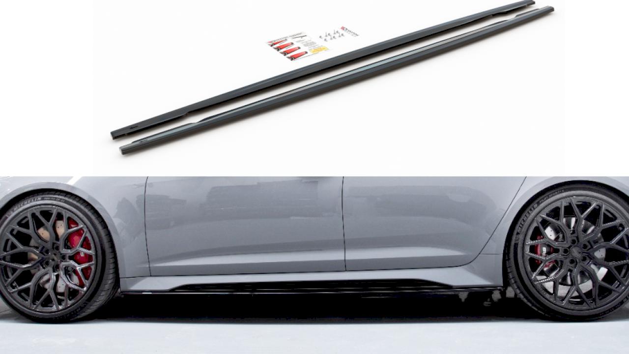 Maxton Side Skirts Splitters V2 Audi Rs6 C8 (2020-)-R44 Performance