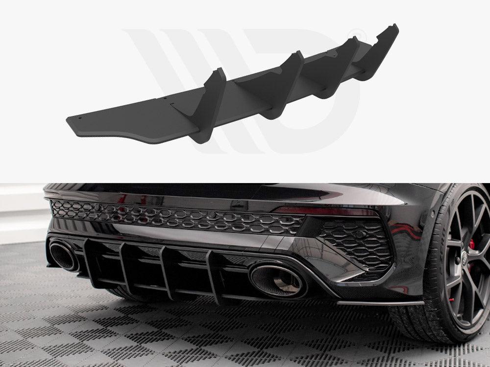 Maxton Street Pro Rear Diffuser Audi RS3 Sportback 8Y (2020-) in Black-R44 Performance