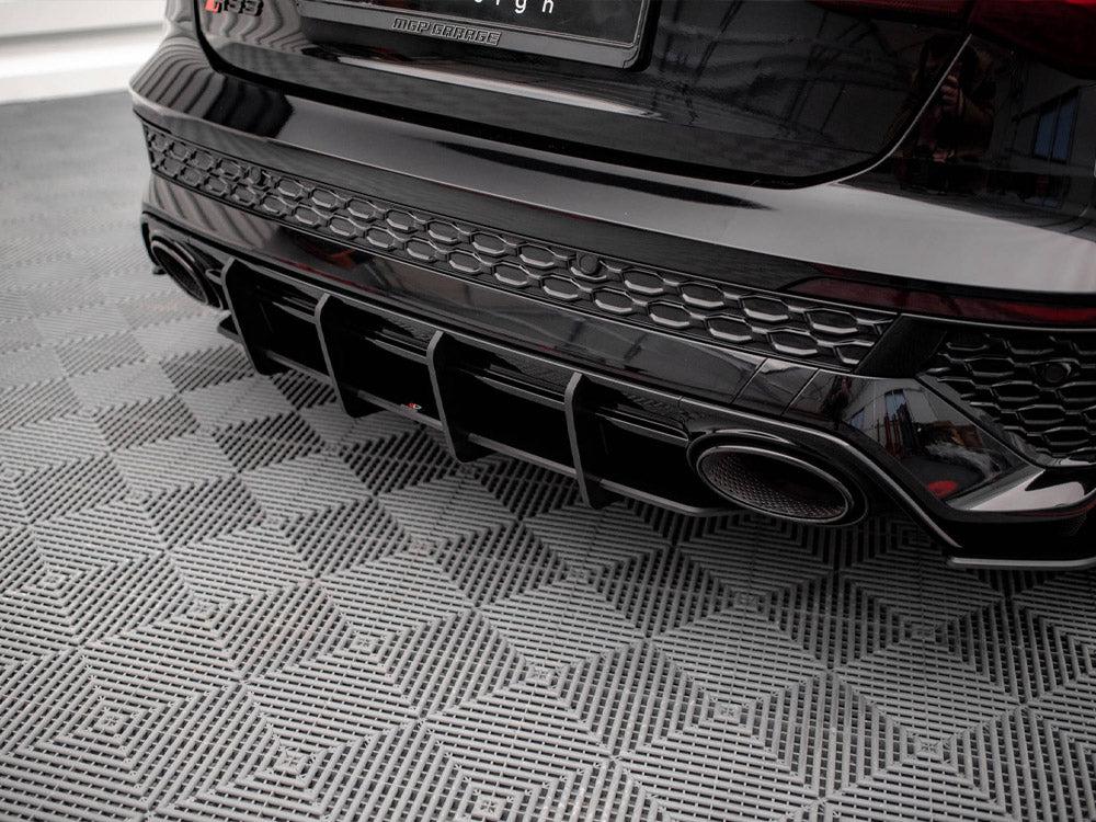 Maxton Street Pro Rear Diffuser Audi RS3 Sportback 8Y (2020-) in Black-R44 Performance