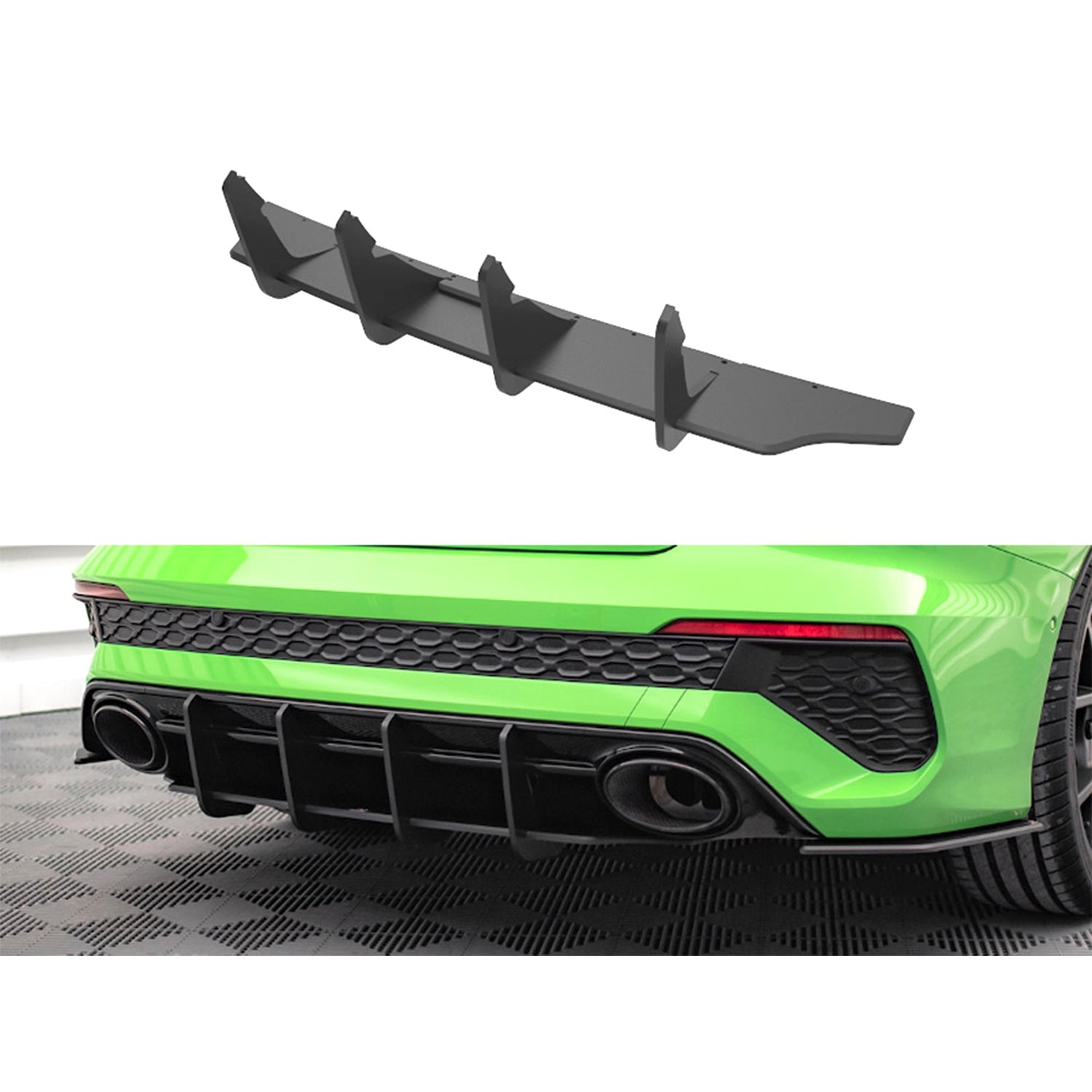 Maxton Street Pro Rear Diffuser for Audi RS3 Sedan 8Y (2020-)-R44 Performance