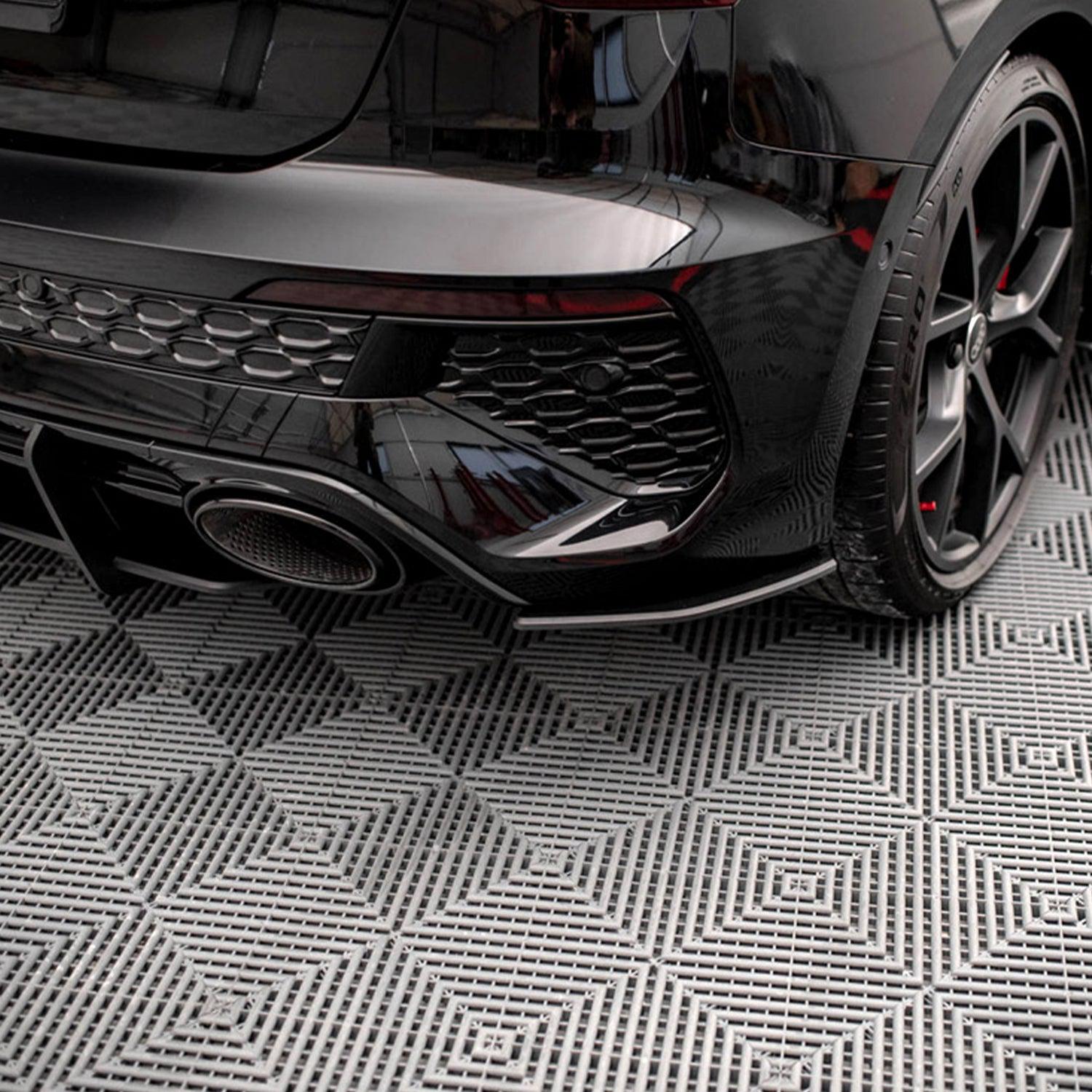 Maxton Street Pro Rear Side Splitters Audi RS3 Sportback 8Y (2020-) in Gloss Black-R44 Performance