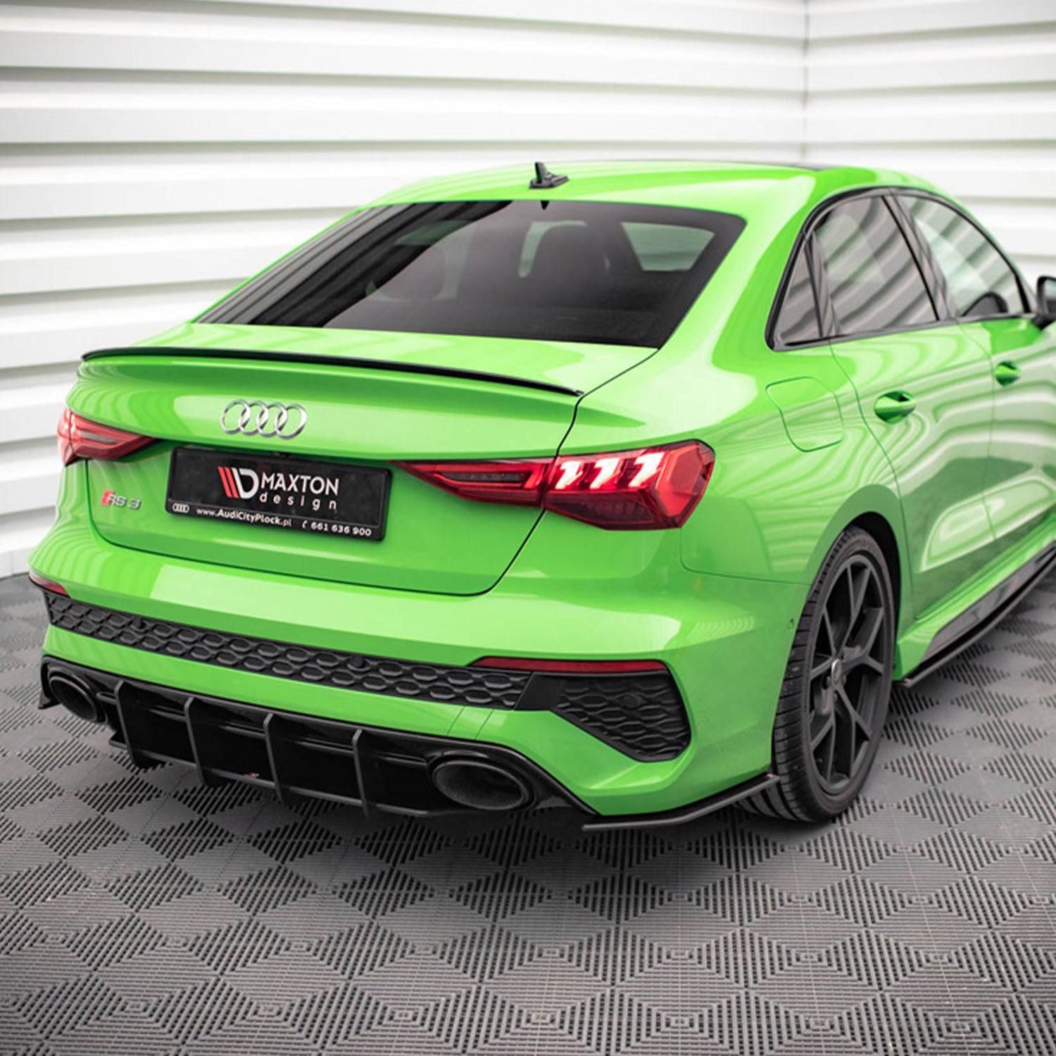 Maxton Street Pro Rear Side Splitters for Audi RS3 Sedan 8Y (2020-)-R44 Performance