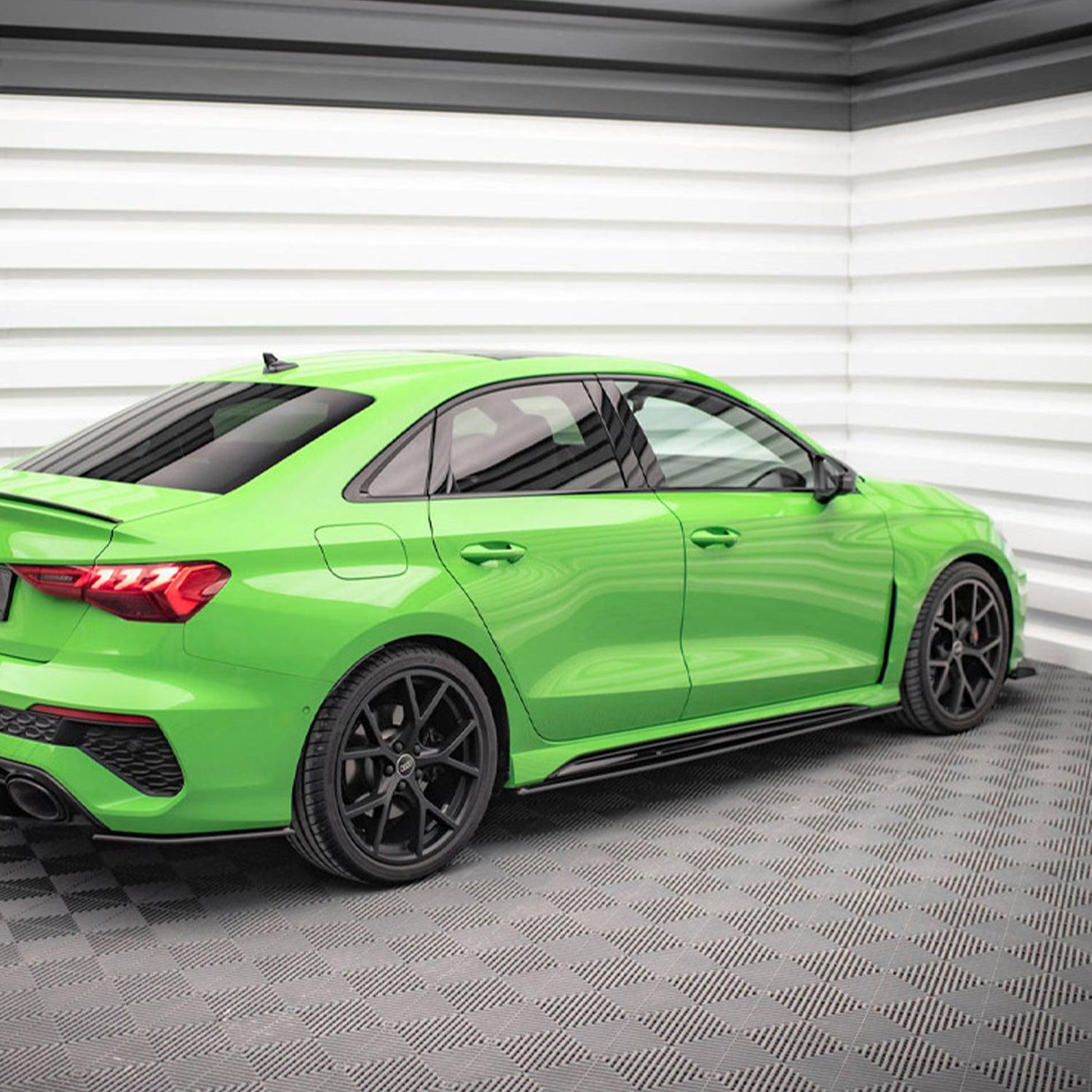 Maxton Street Pro Side Skirts Diffusers for Audi RS3 Sedan 8Y (2020-)-R44 Performance
