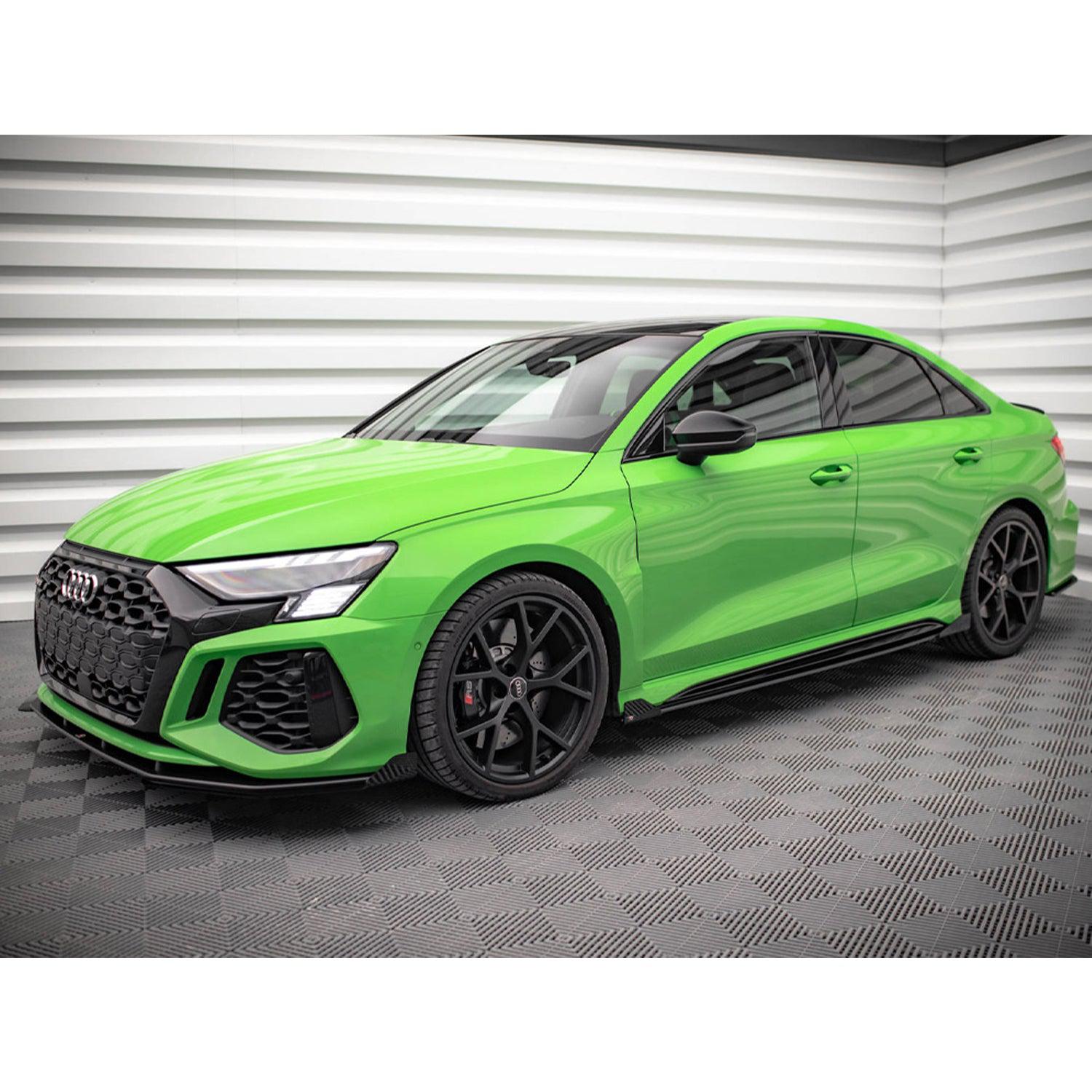 Maxton Street Pro Side Skirts (+Flaps) for Audi RS3 Sedan 8Y (2020-)-R44 Performance
