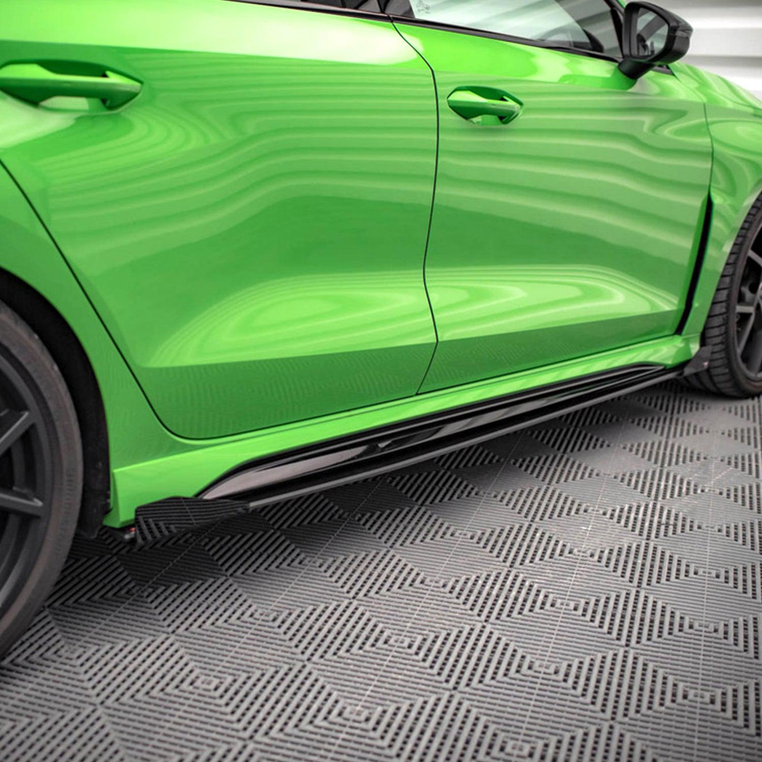 Maxton Street Pro Side Skirts (+Flaps) for Audi RS3 Sedan 8Y (2020-)-R44 Performance