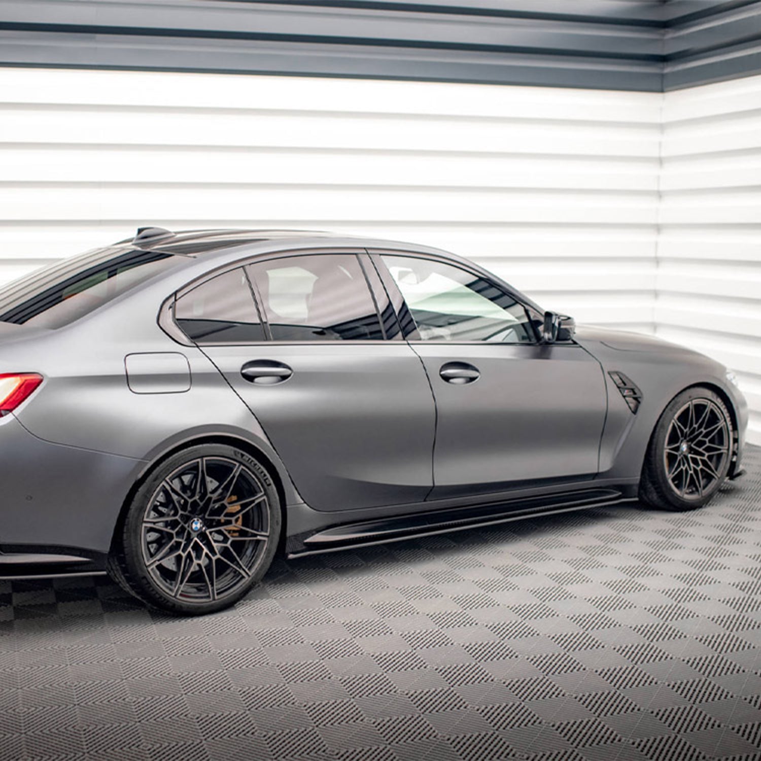 Maxton Design BMW G80 M3 Street Pro Side Skirts In Black - R44 Performance