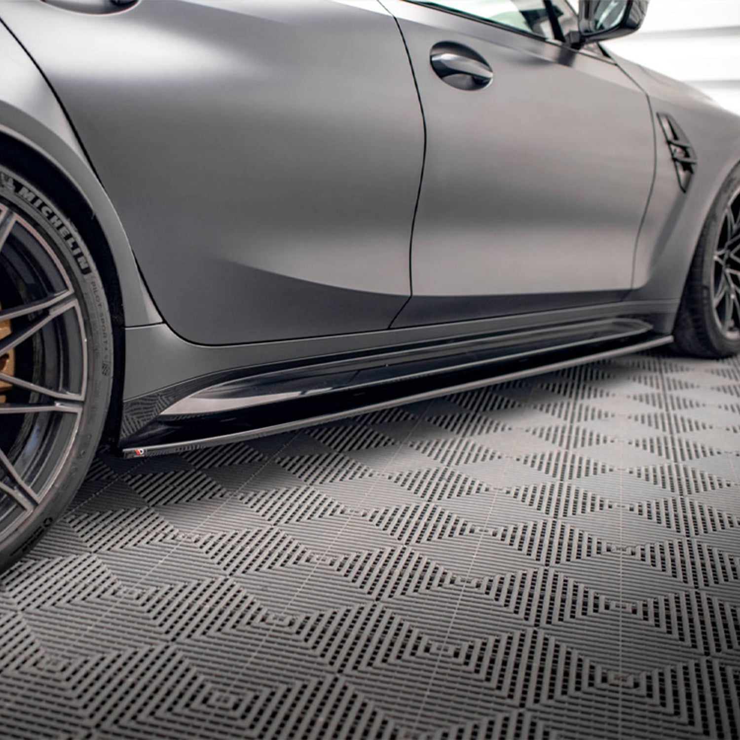 Maxton Design BMW G80 M3 V1 Side Skirts In Gloss Black - R44 Performance