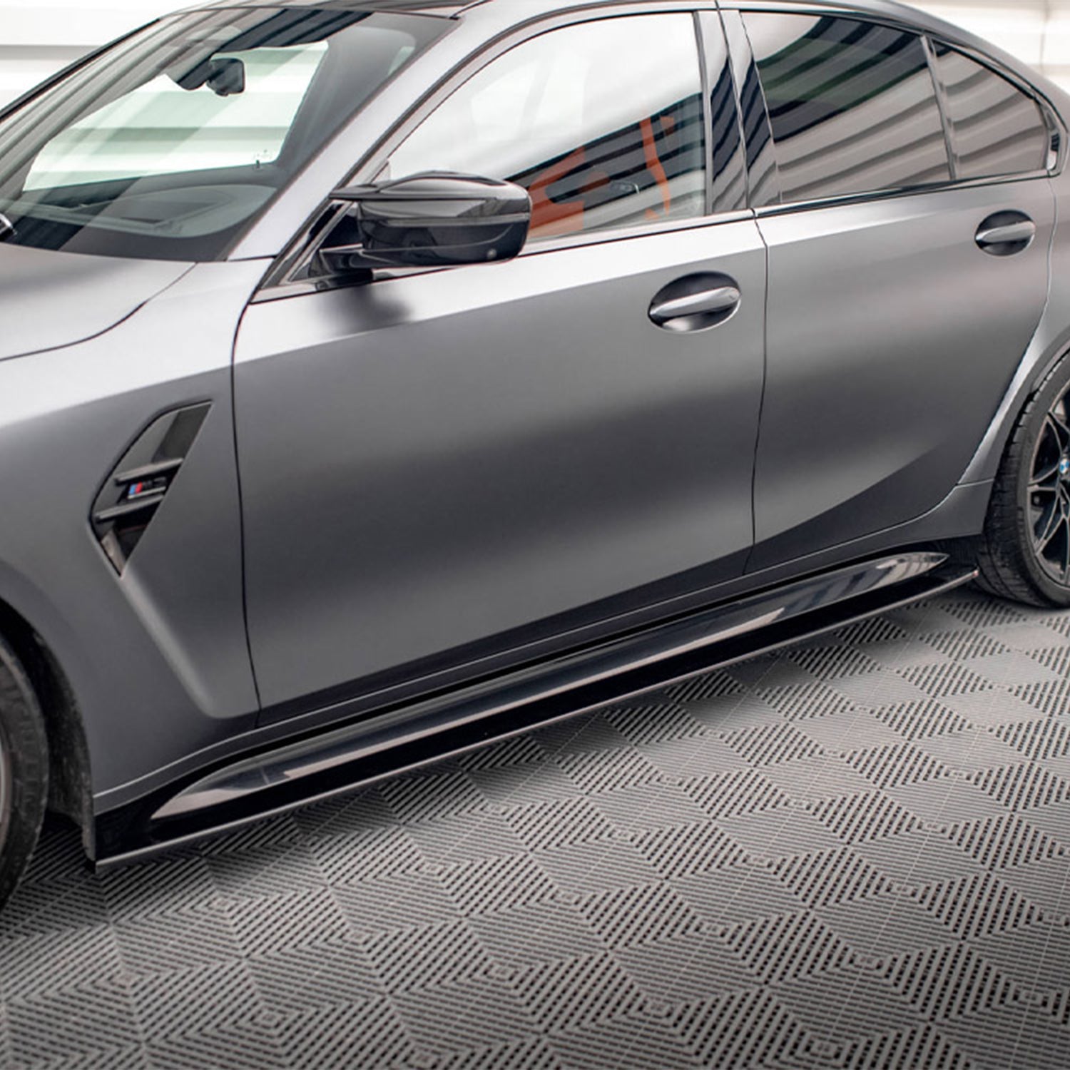 Maxton Design BMW G80 M3 V1 Side Skirts In Gloss Black - R44 Performance