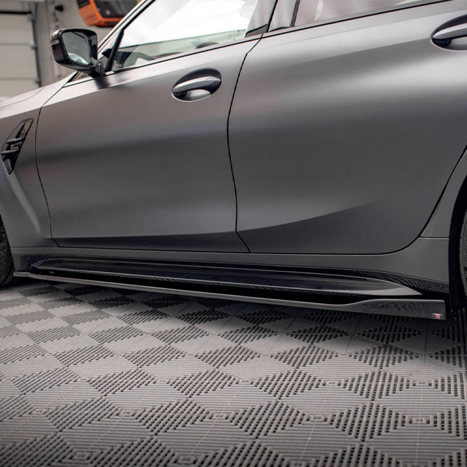 Maxton Design BMW G80 M3 V2 Side Skirts In Gloss Black - R44 Performance