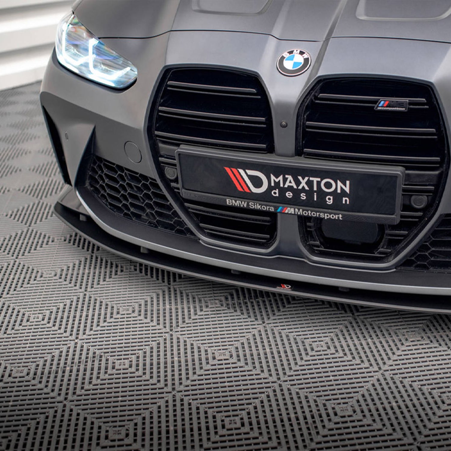 Maxton Design BMW G80 M3 G82 M4 Street Pro Front Splitter In Black - R44 Performance