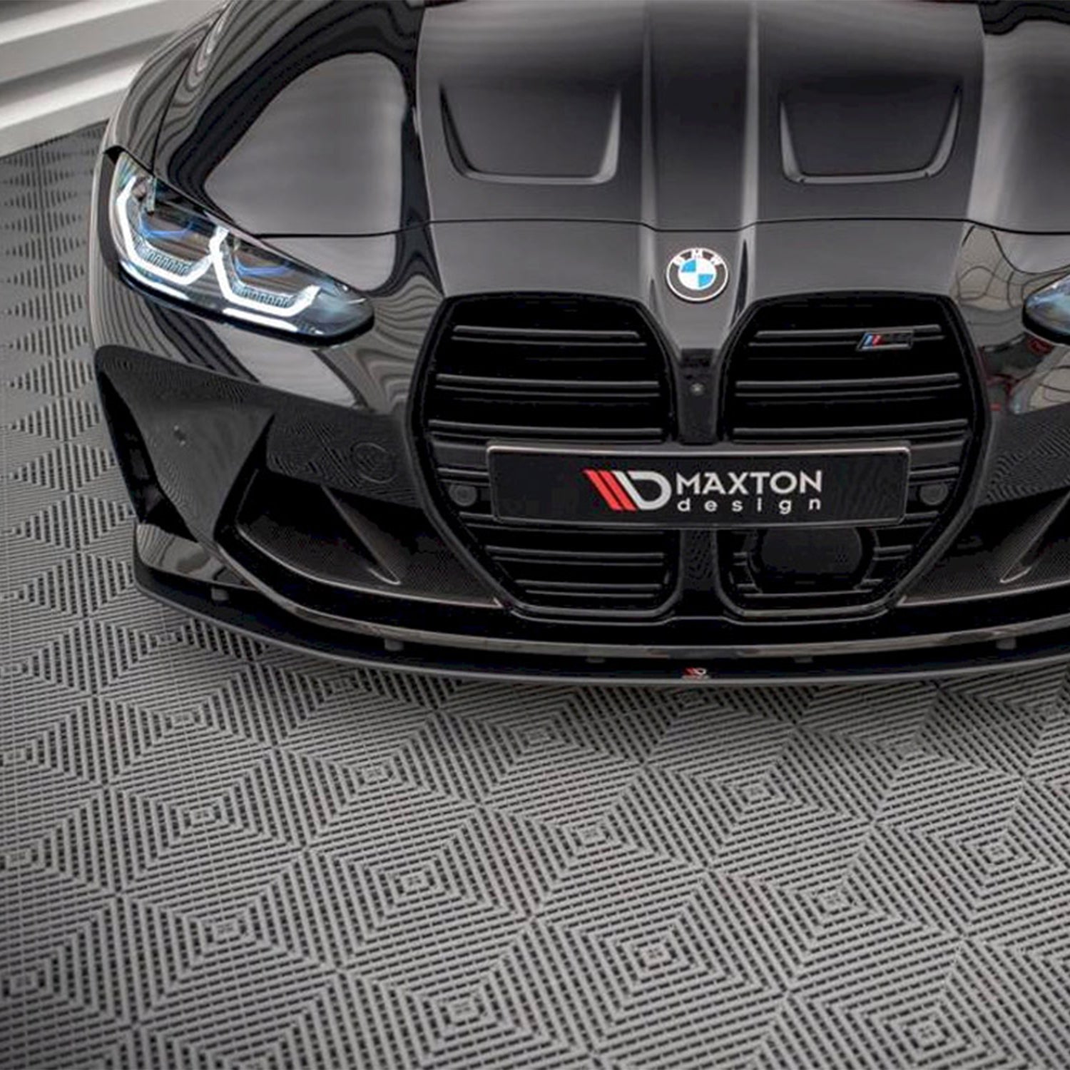 Maxton Design BMW G80 M3 G82 M4 Street Pro Front Splitter In Black - R44 Performance