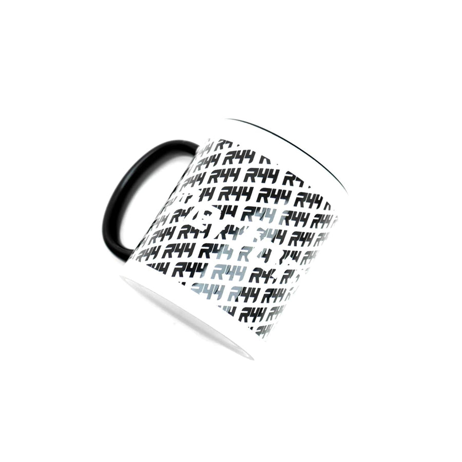 R44 Ceramic Mug with Performance Design in Gloss White-R44 Performance