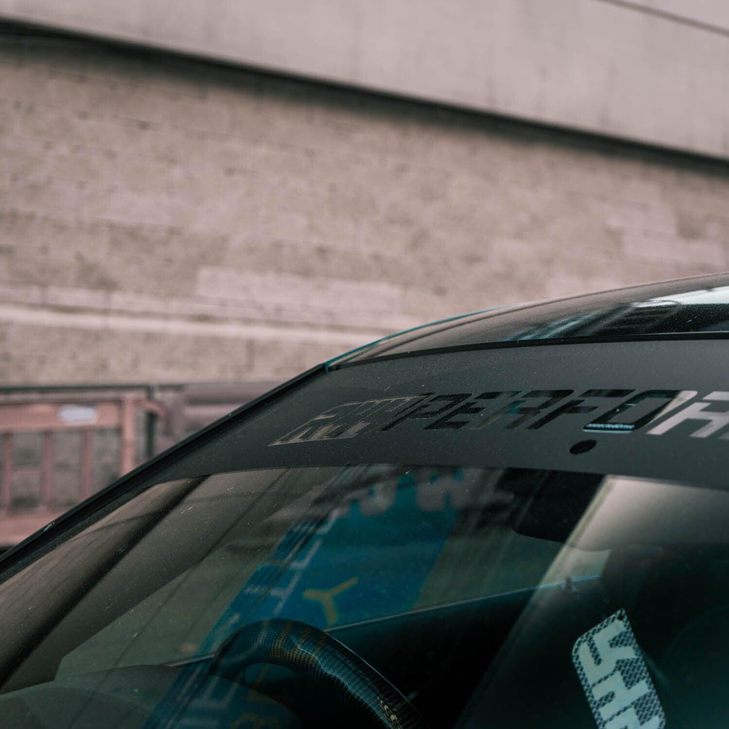 R44 Performance Sunstrip In Matte Black-R44 Performance