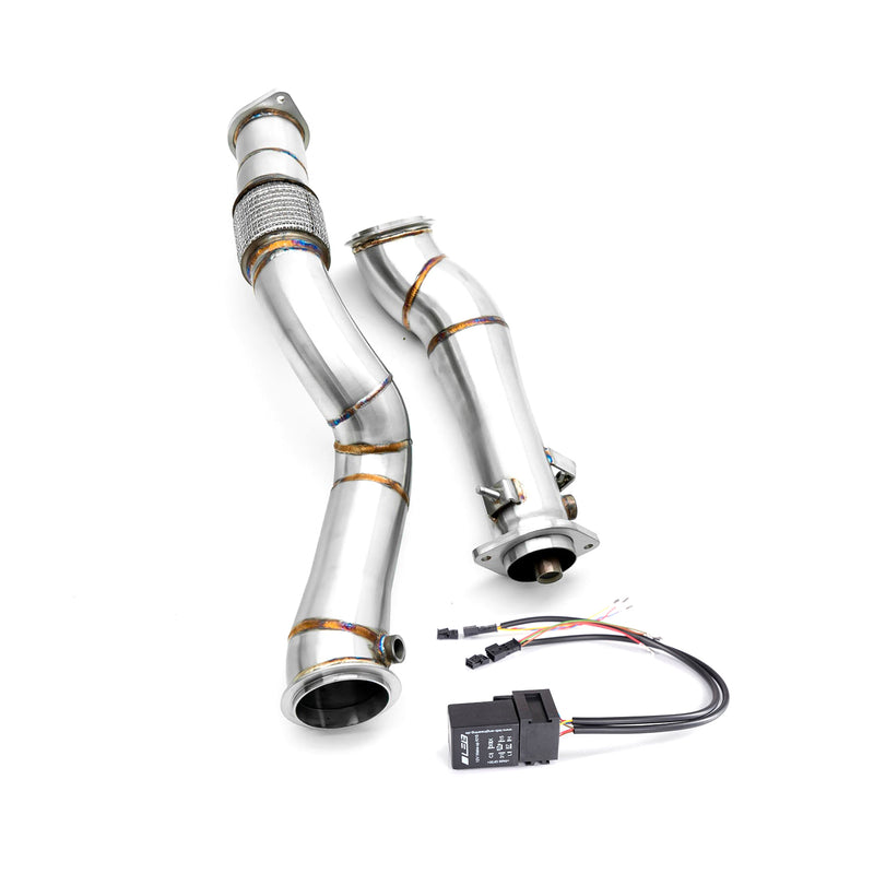 Deep Tone Industries BMW G8X G80 M3 G82 M4 S58 Catless Downpipe With No Check Engine Light