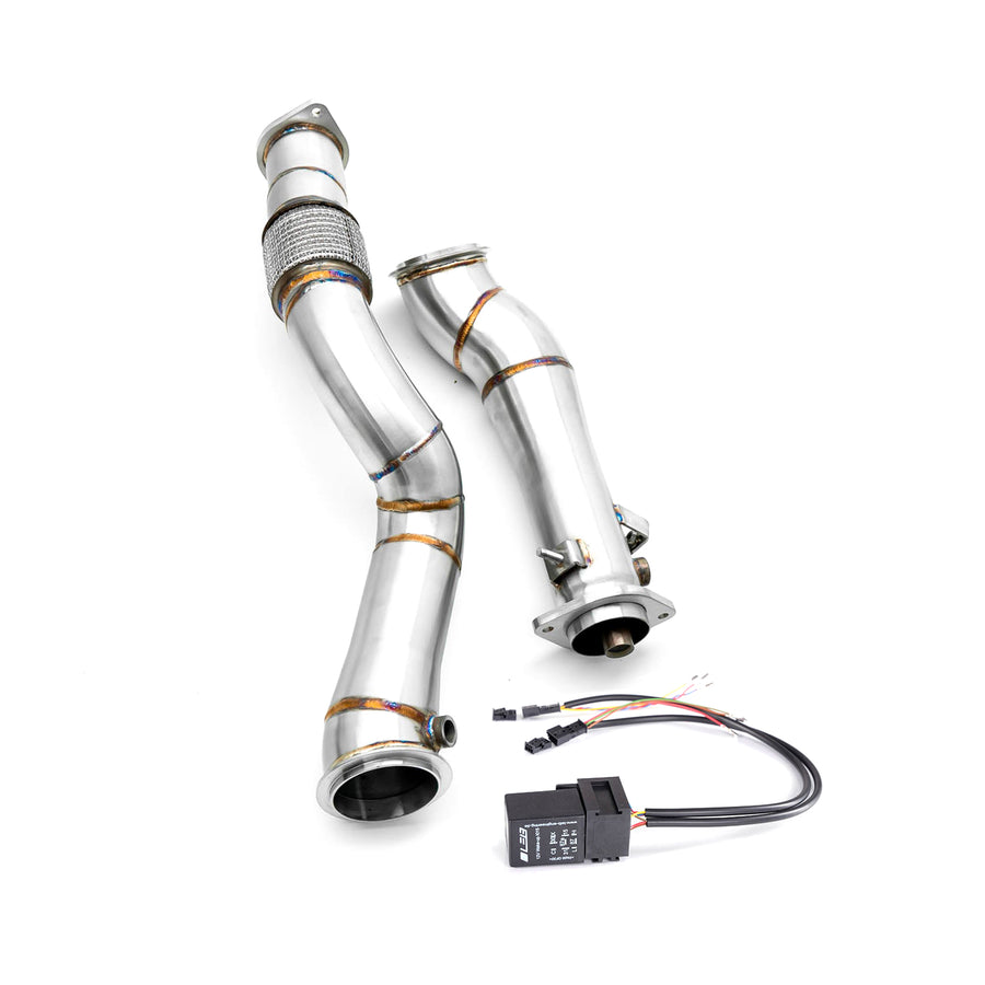 Deep Tone Industries BMW G8X G80 M3 G82 M4 S58 Catless Downpipe With No Check Engine Light