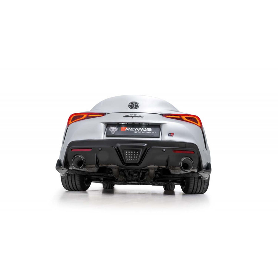 Remus Toyota Supra A90 MK5 Axle Back Exhaust System with Black / Chrome Tips-R44 Performance