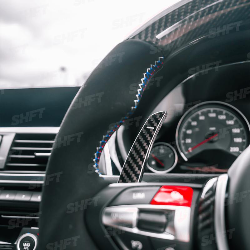 SHFT BMW F Series Automatic Paddle Shifters In Gloss/Matte Carbon Fibre-R44 Performance