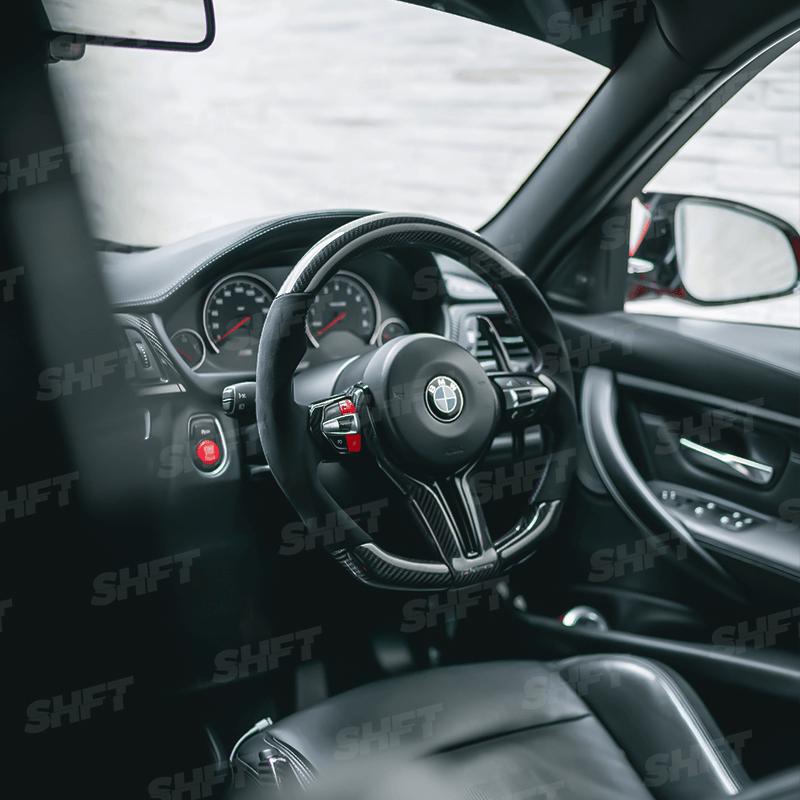 SHFT BMW F Series Automatic Paddle Shifters In Gloss/Matte Carbon Fibre-R44 Performance