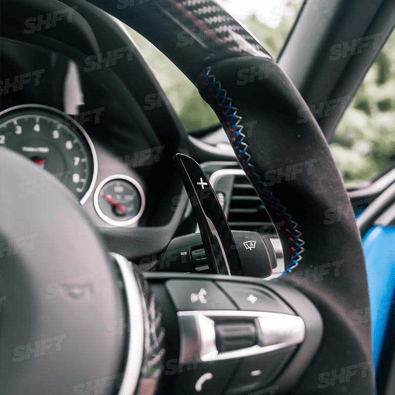 SHFT BMW F Series Automatic Paddle Shifters In Gloss/Matte Carbon Fibre-R44 Performance