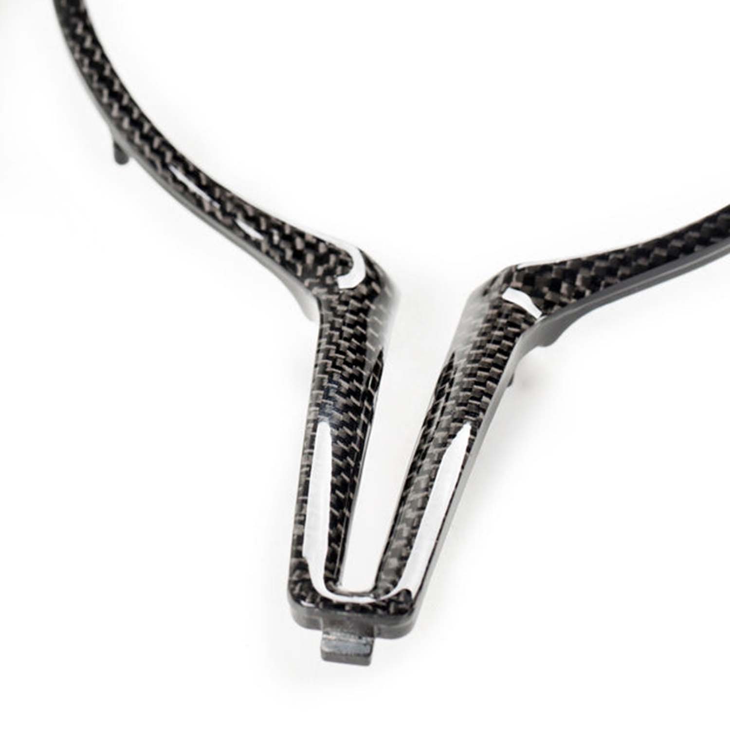 SHFT BMW F Series M Steering Wheel Trim Insert In Gloss Carbon Fibre-R44 Performance
