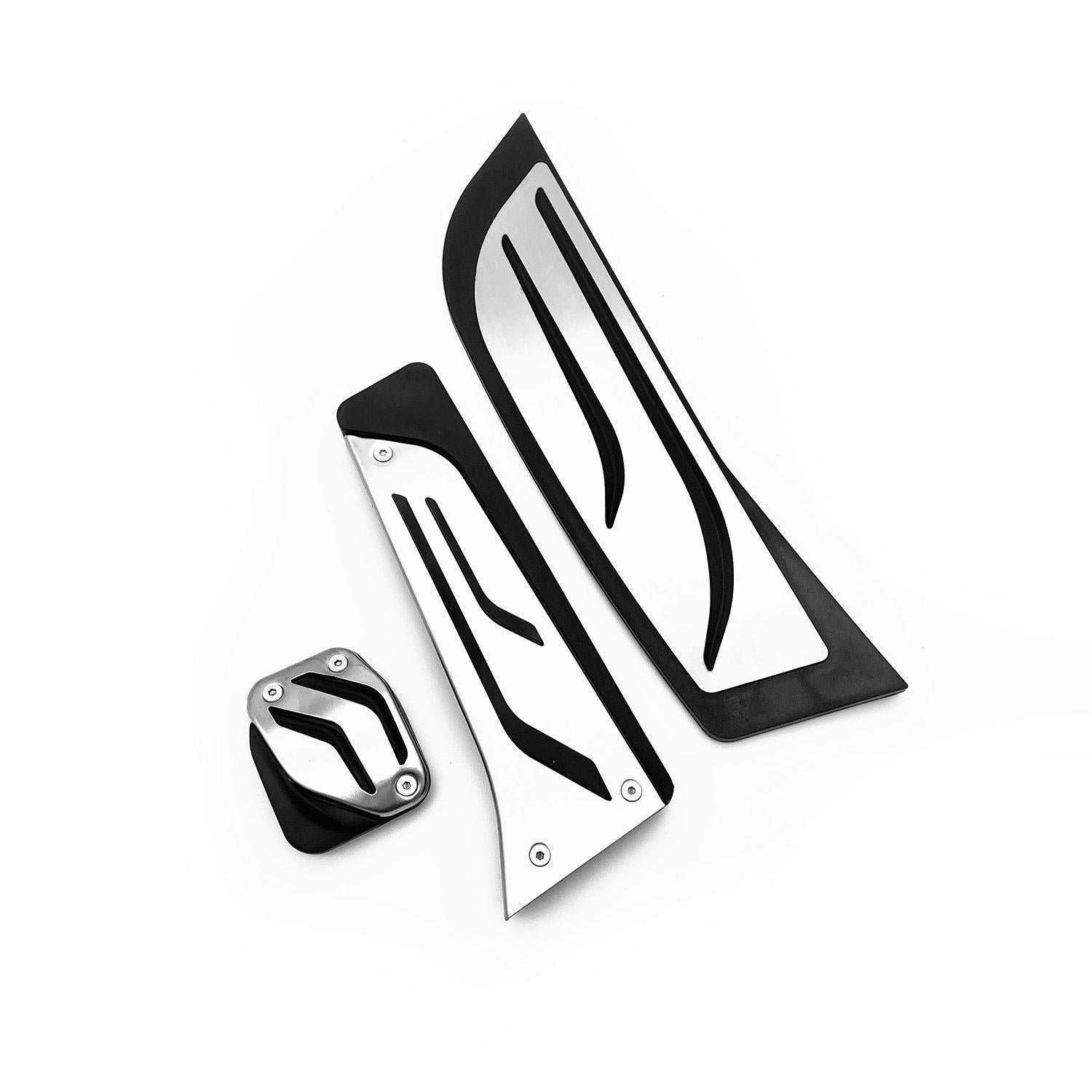 SHFT BMW F Series Pedal Covers In Stainless Steel (Automatic Only)-R44 Performance