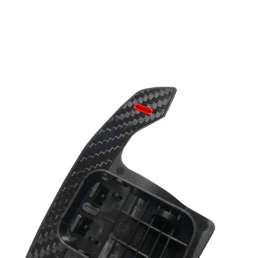 SHFT BMW F/G Series 'G8X Style' Automatic Paddle Shifters In Gloss Carbon Fibre With Red Details-R44 Performance