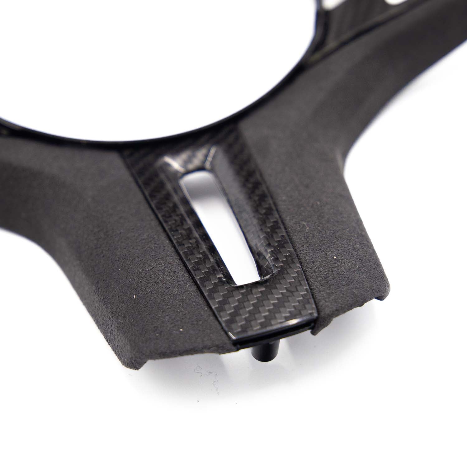SHFT BMW G Series Steering Wheel Trim In Gloss Carbon Fibre & Alcantara (iDrive 6)-R44 Performance
