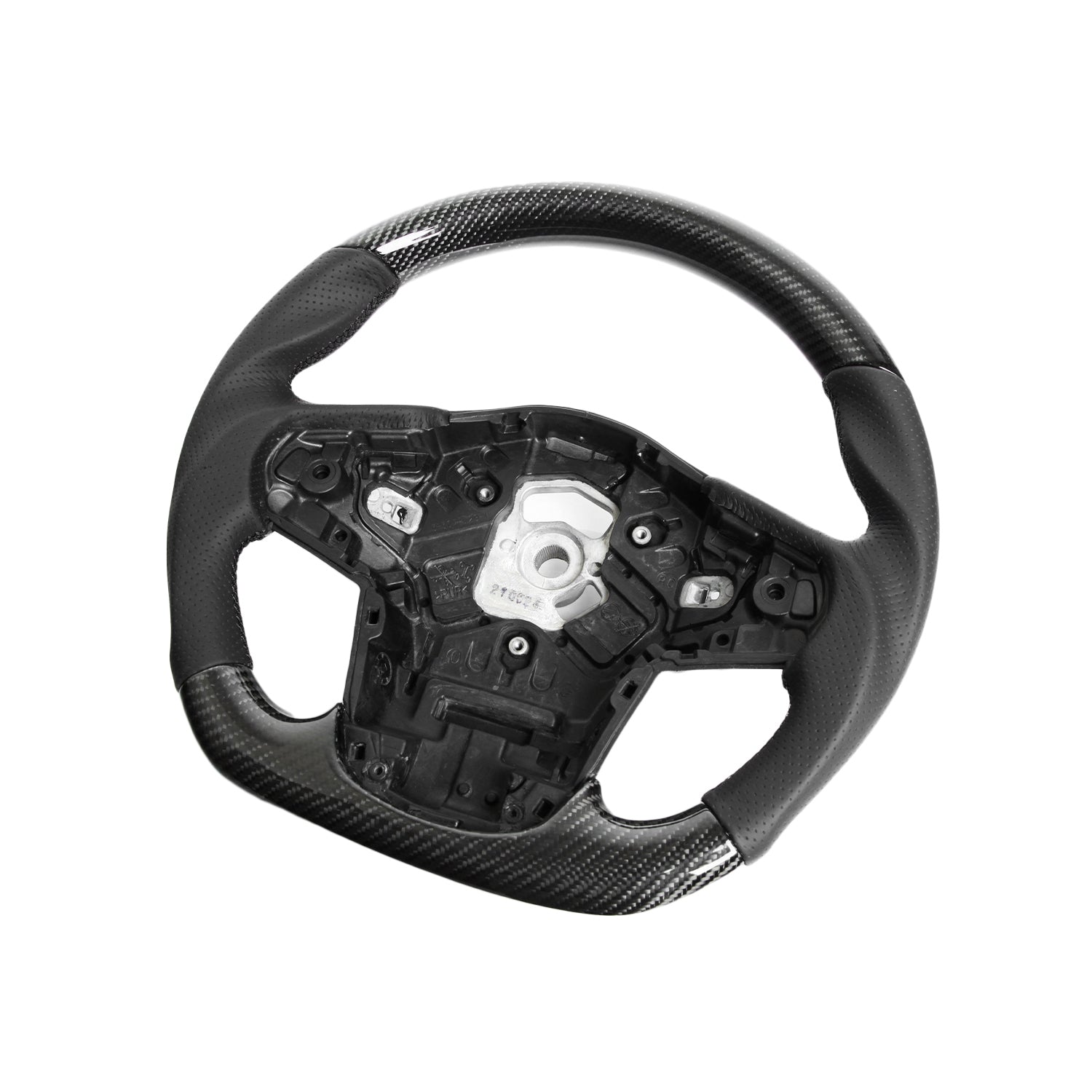 SHFT Toyota Supra Steering Wheel In Gloss Carbon Fibre & Leather (A90)