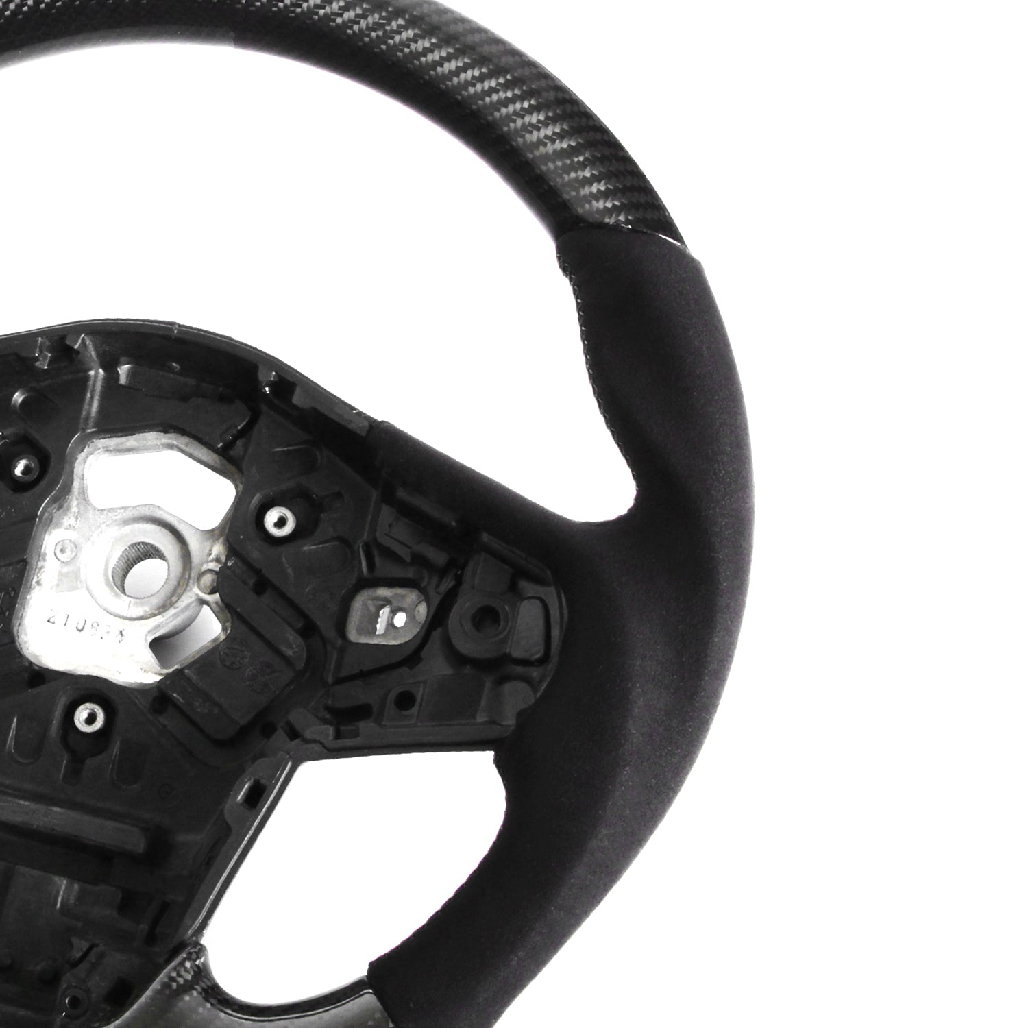 SHFT Toyota Supra Steering Wheel in Gloss Carbon Fibre & Alcantara (A90)-R44 Performance