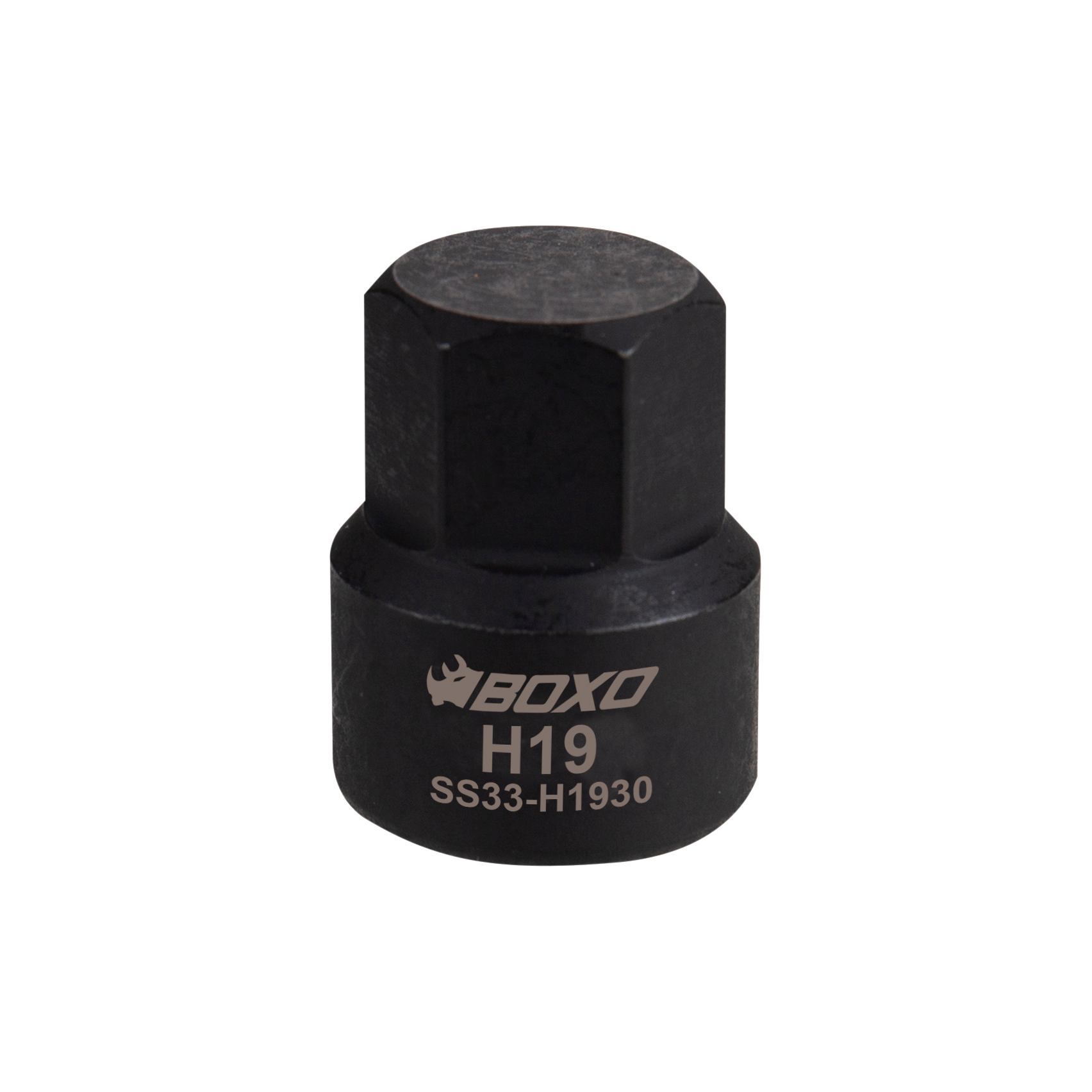 BOXO 3/8" Low Profile Impact Hex Bit Socket - Sizes H12 to H19