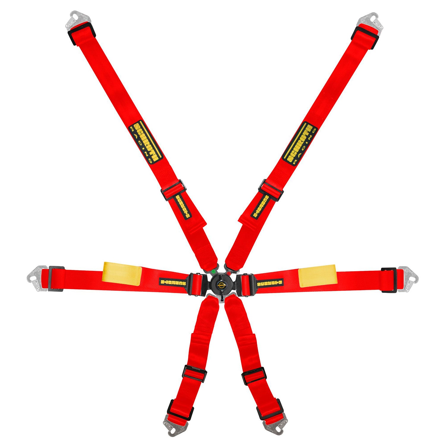 Schroth Enduro 6 Point Harness - Red