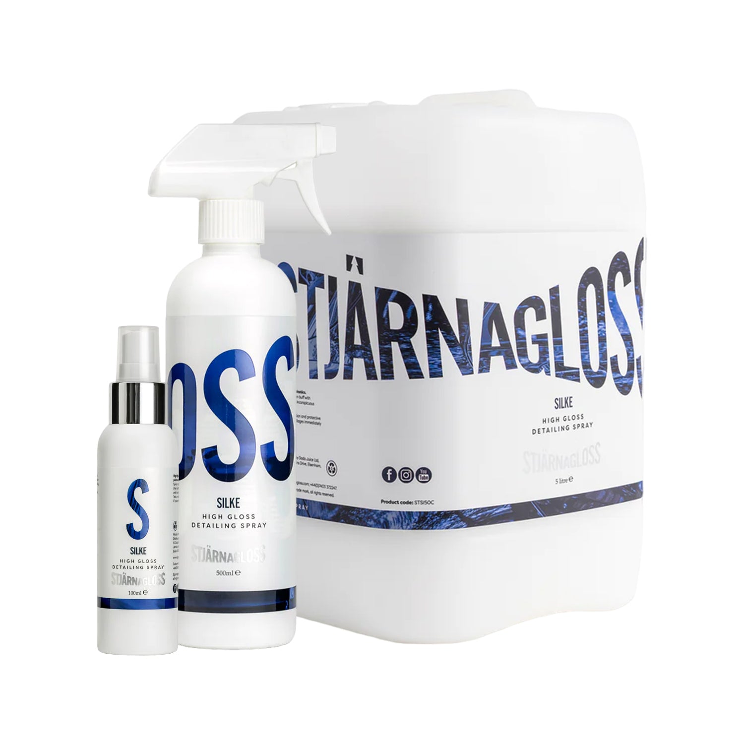 Stjarnagloss - Silke Gloss Detailing Spray | The Rag Company 5 Liters / Single