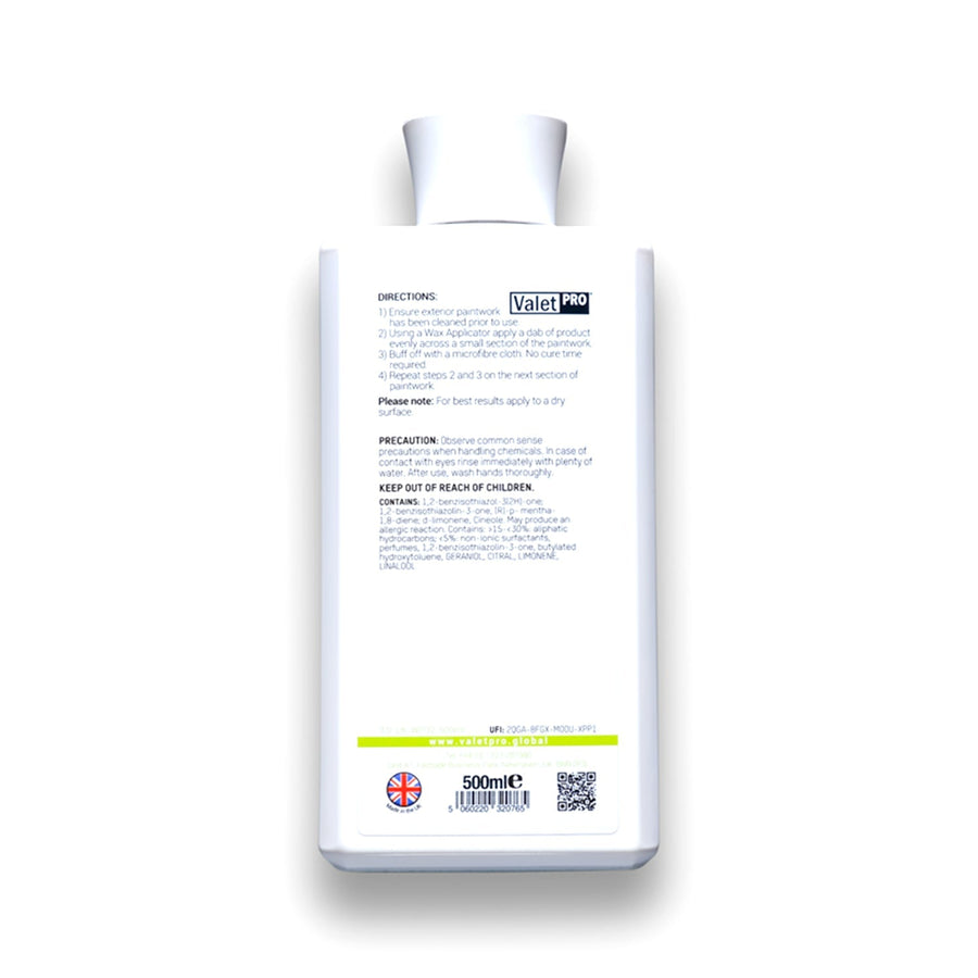 Valet-Pro Indulgence Cream Wax 500ml-R44 Performance