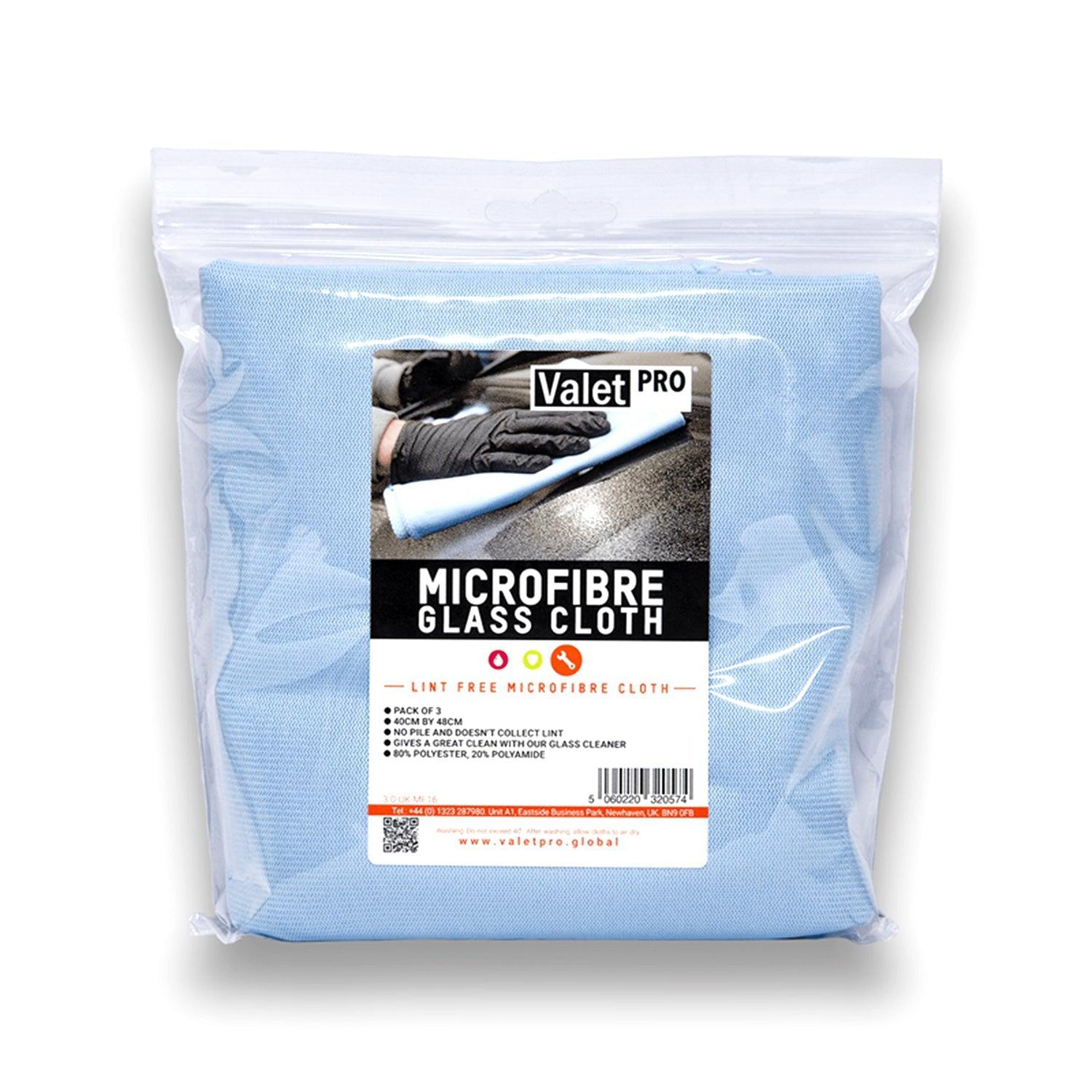 Valet-Pro Microfibre Glass Cloth (3 Pack)-R44 Performance