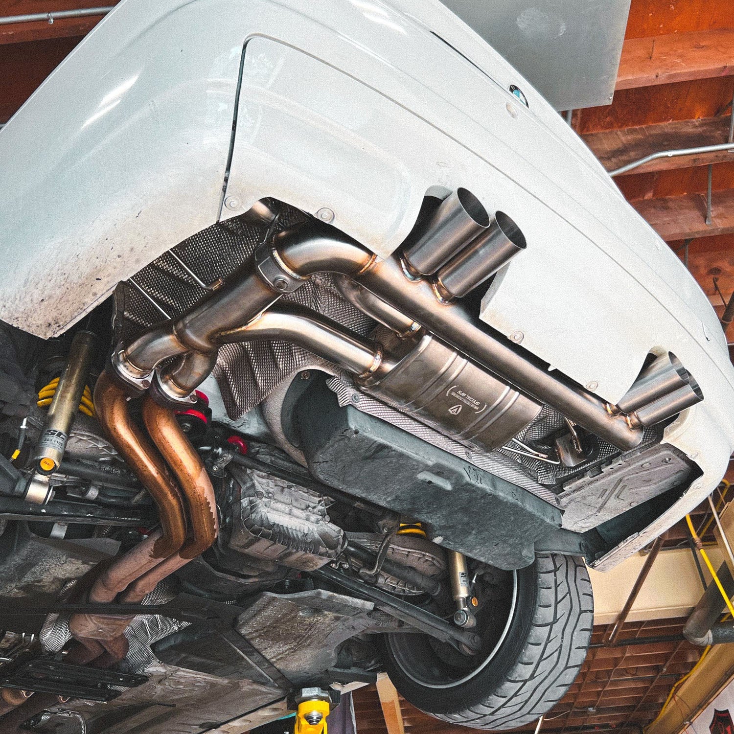 Valvetronic BMW E46 M3 Valved Sports Exhaust System Fitted To Vehicle