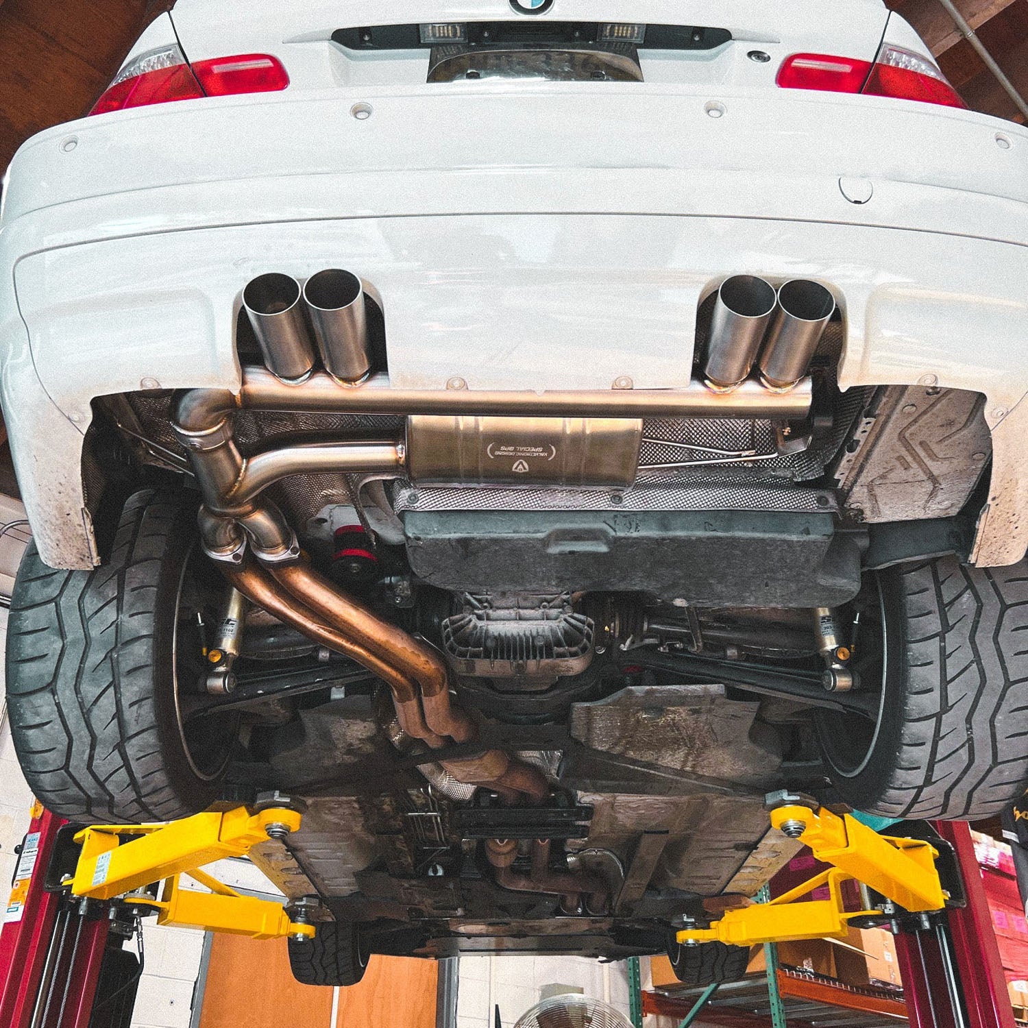 Valvetronic BMW E46 M3 Valved Sports Exhaust System Fitted To Vehicle