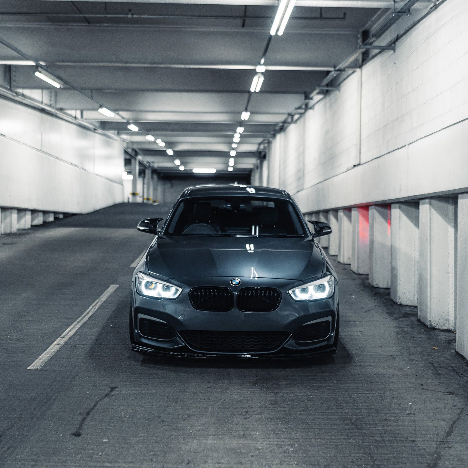 ZAERO Design BMW 1 Series LCI Gloss Black Front Splitter Fitted
