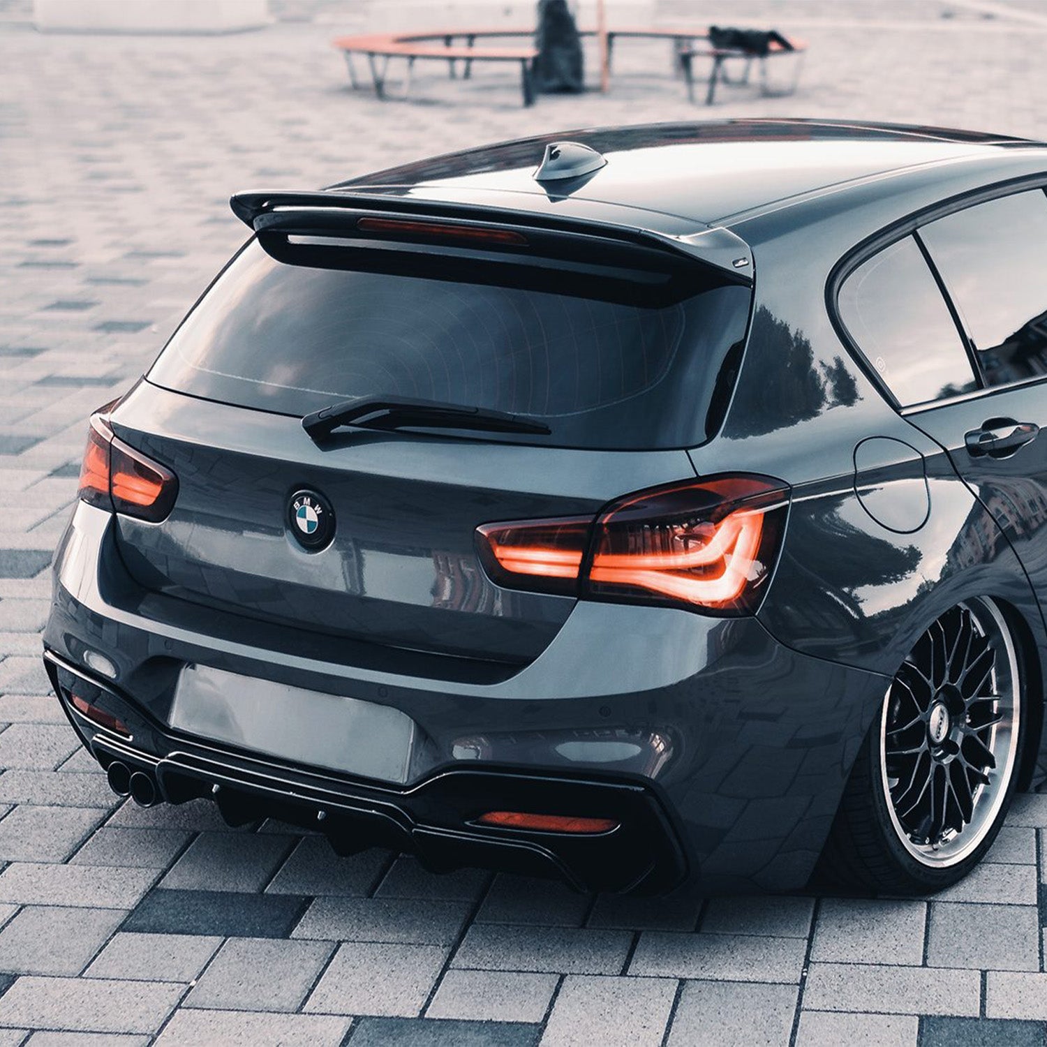 ZAERO Design BMW 1 Series LCI Gloss Black Rear Diffuser