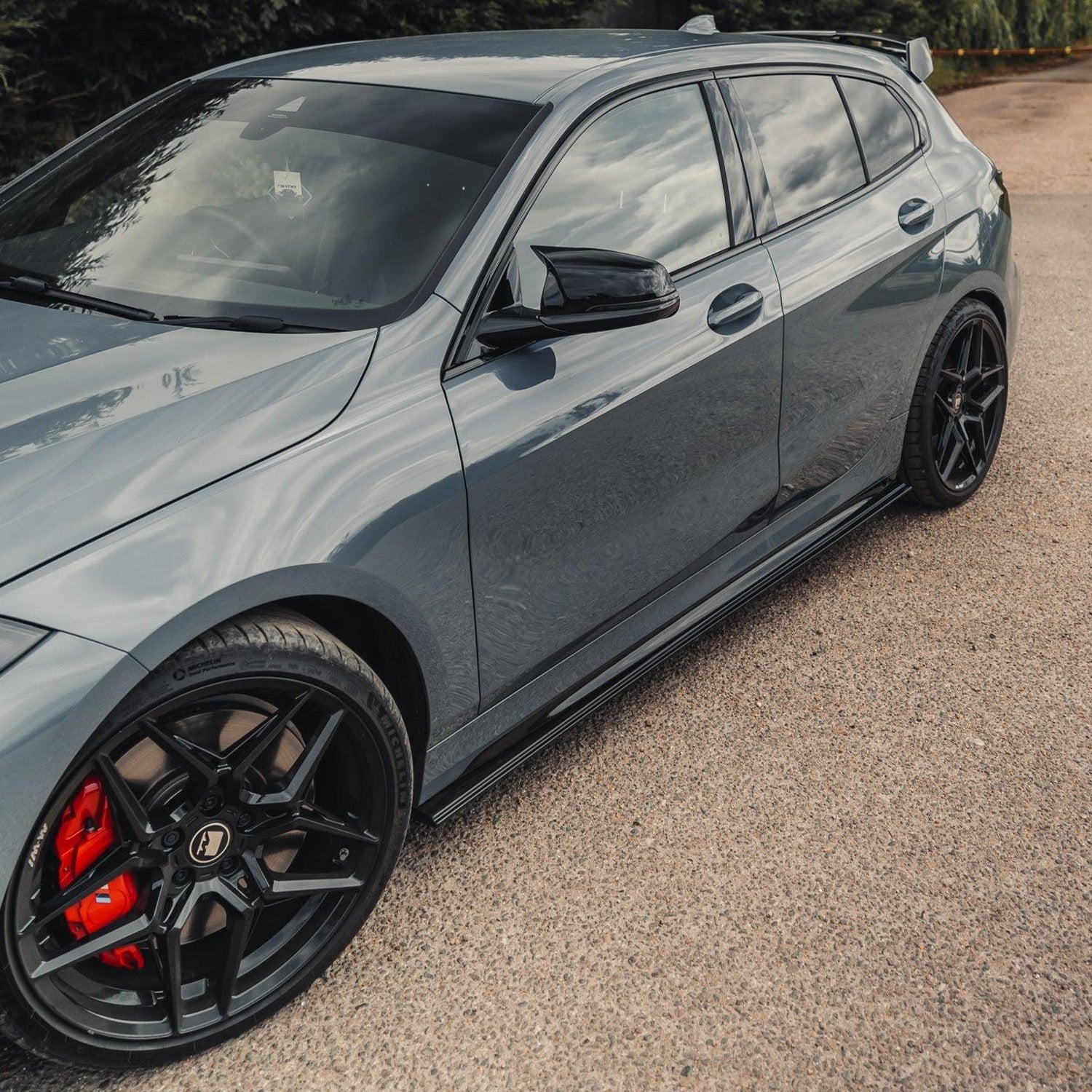 ZAERO Design BMW 2019+ F40 1 Series Gloss Black Side Skirts Fitted