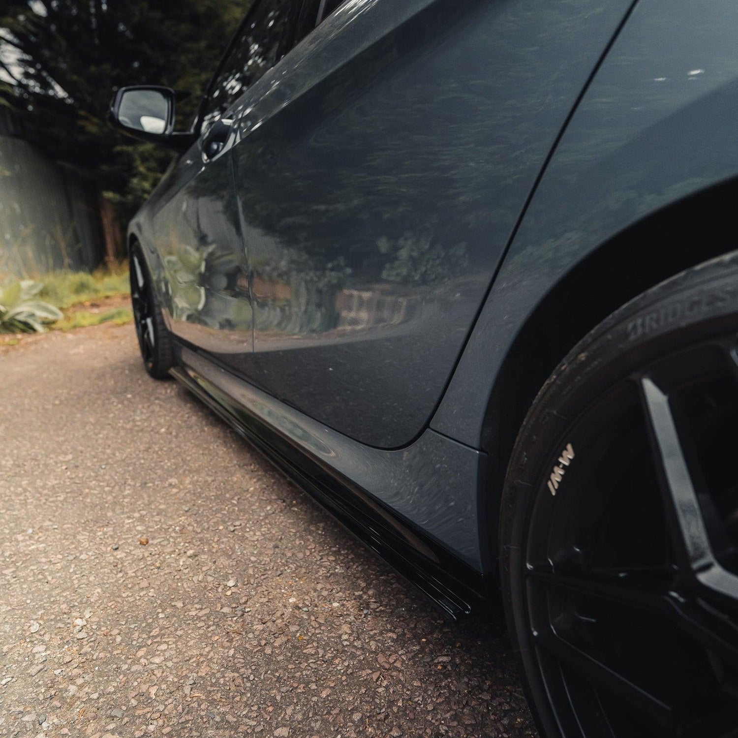 ZAERO Design BMW 2019+ F40 1 Series Gloss Black Side Skirts Fitted