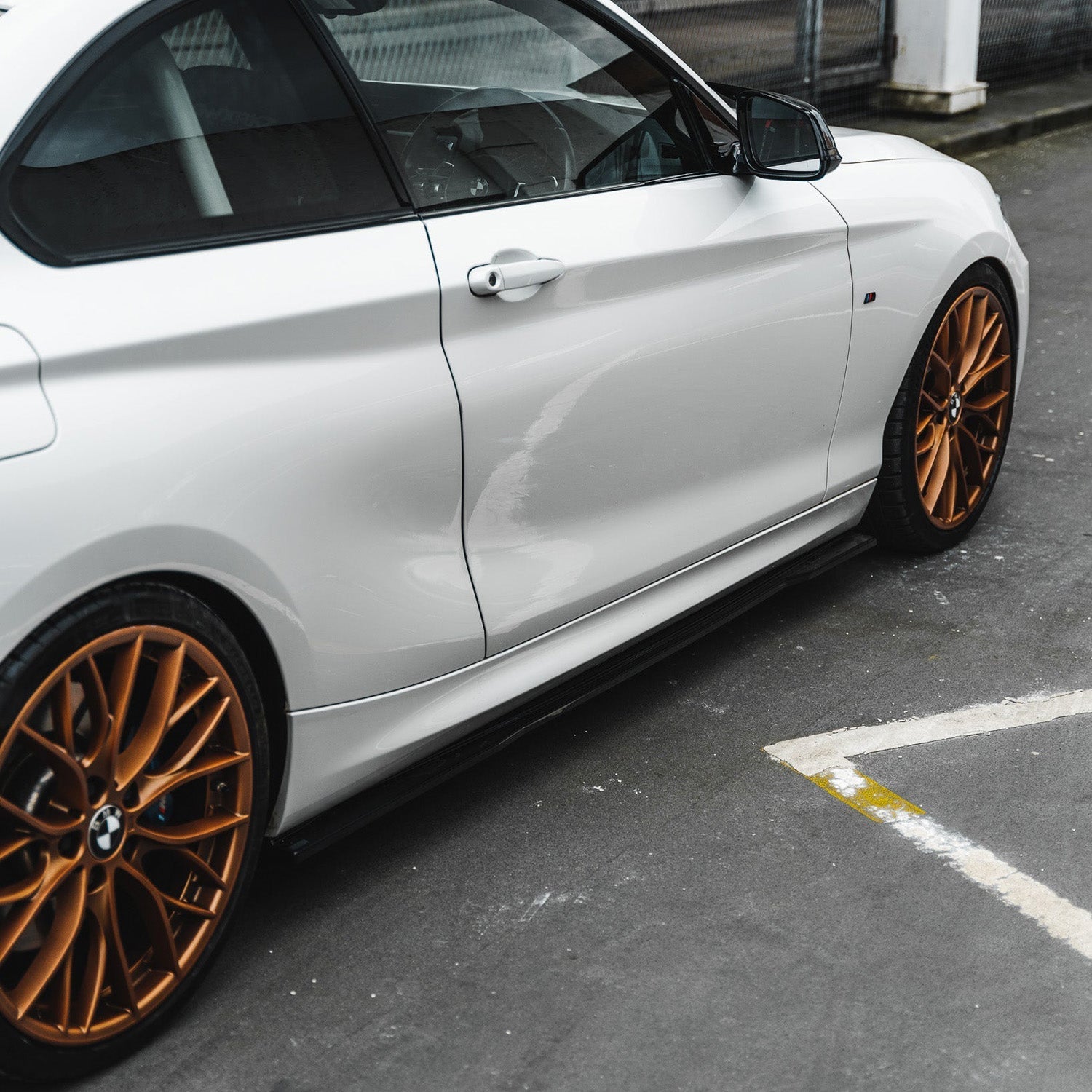 ZAERO Design BMW F20 F22 Gloss Black Side Skirts Fitted