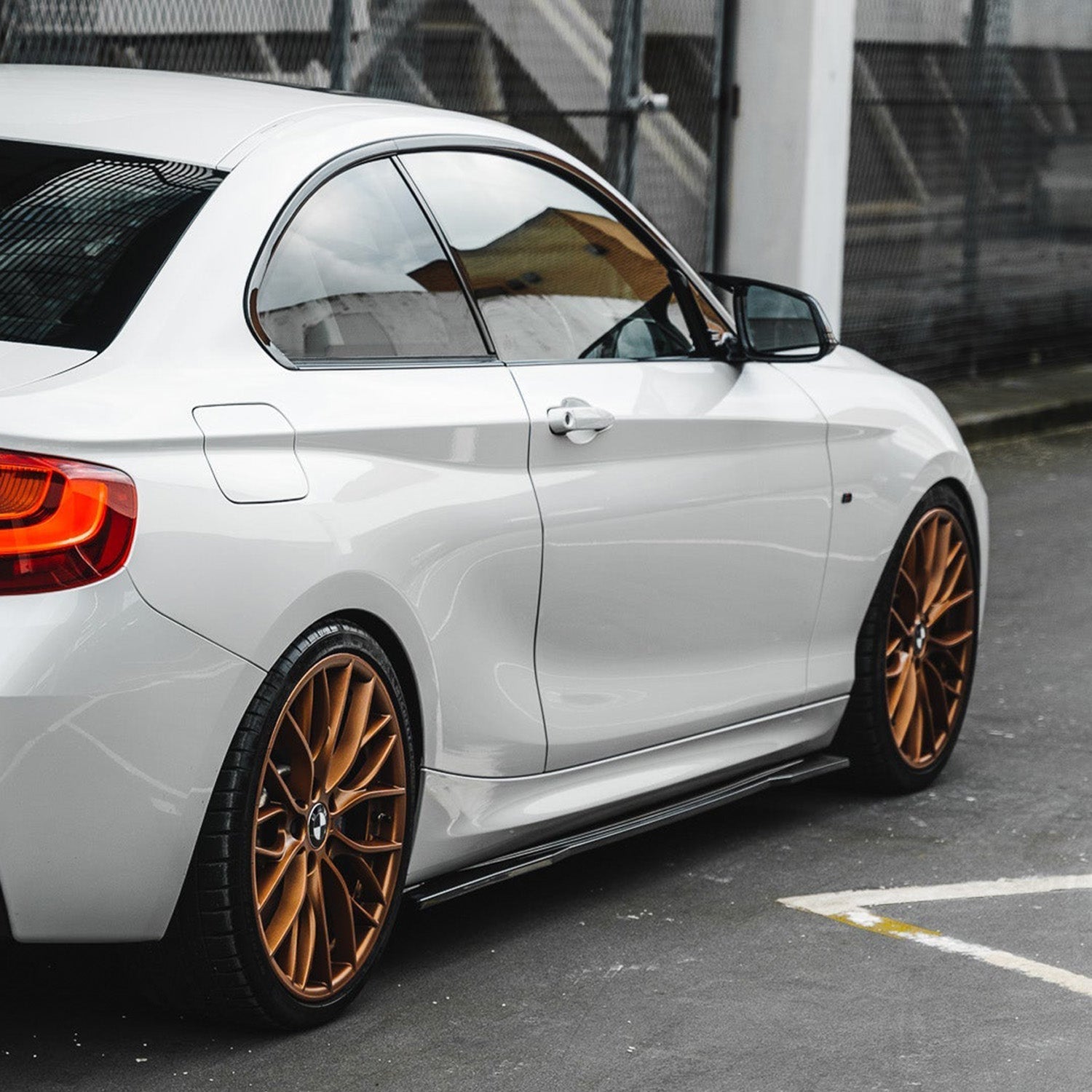 ZAERO Design BMW F20 F22 Gloss Black Side Skirts Fitted