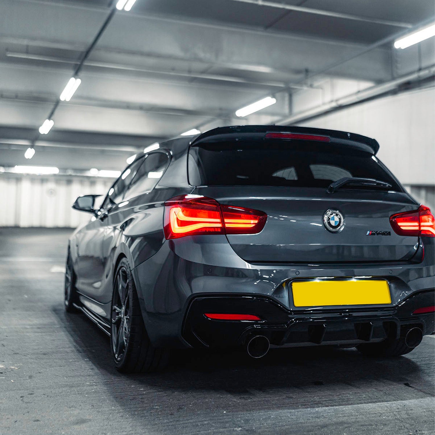 ZAERO Design BMW F20 M135i M140i LCI Gloss Black Diffuser