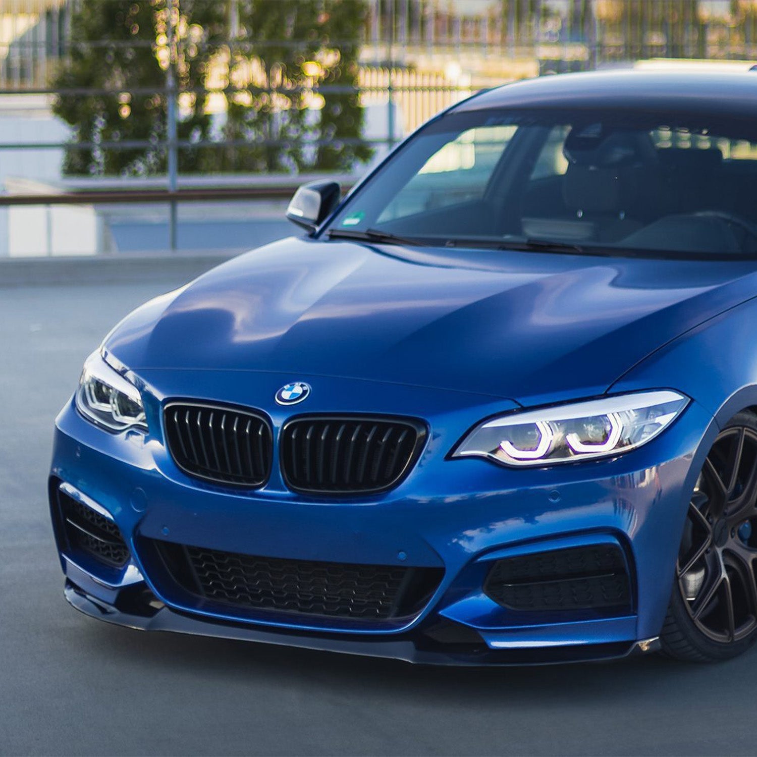 ZAERO Design BMW F22 M235i M240i Gloss Black Front Splitter